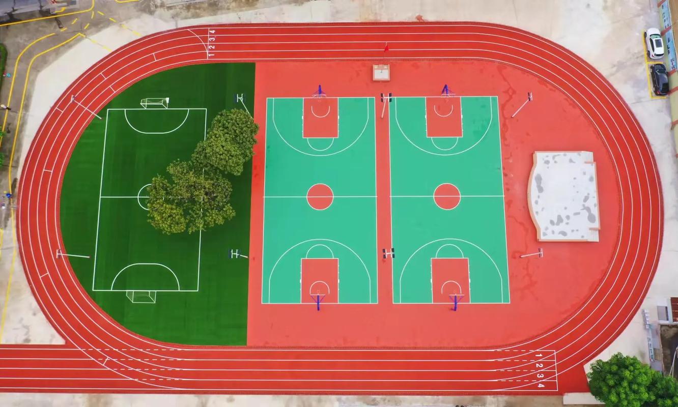 包头市学校塑胶跑道篮球场 - 厂家